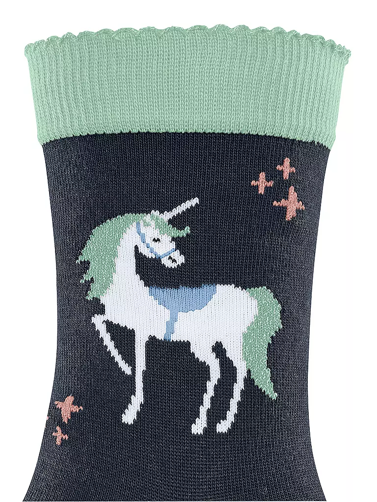 FALKE | Mädchen Socken MAGIC UNICORN space blue | rosa