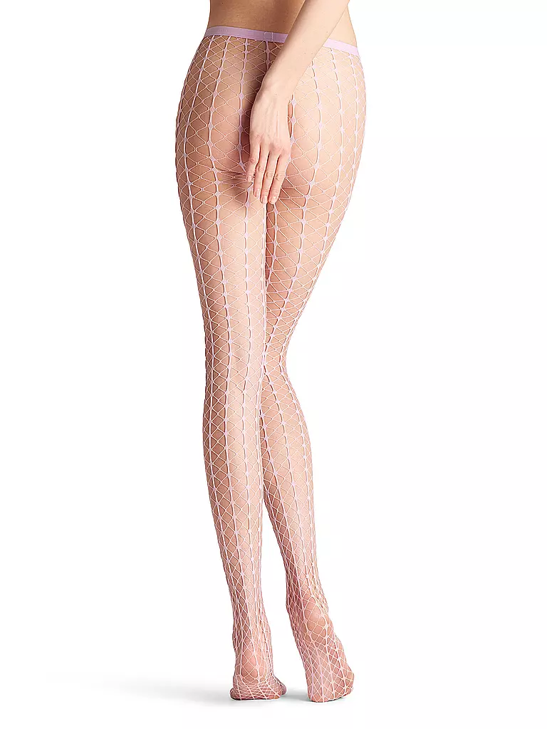 FALKE | Modestrumpfhose PARADISE NET shell pink | rosa