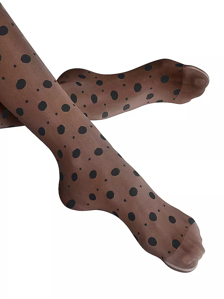 FALKE | Modestrumpfhose SNOW DOT black | schwarz