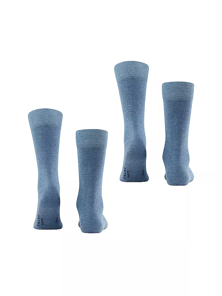 FALKE | Socken 2er Pkg HAPPY light denim | schwarz