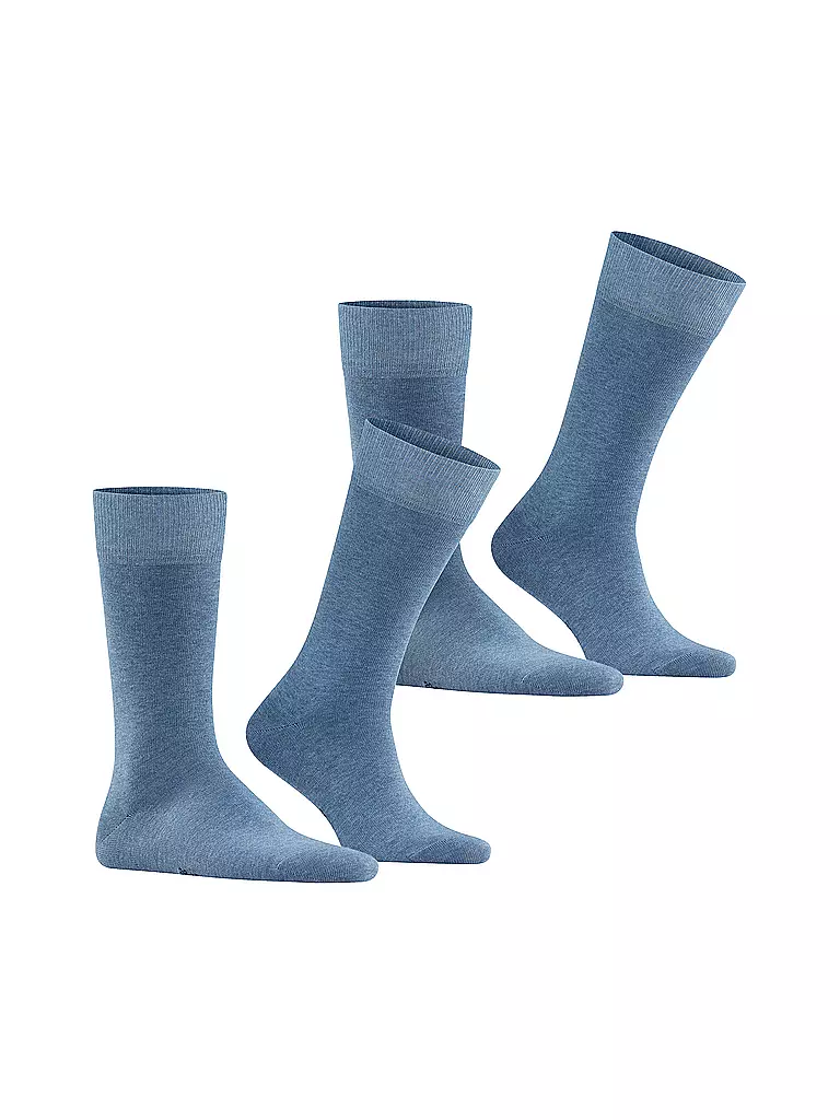 FALKE | Socken 2er Pkg HAPPY light denim | schwarz