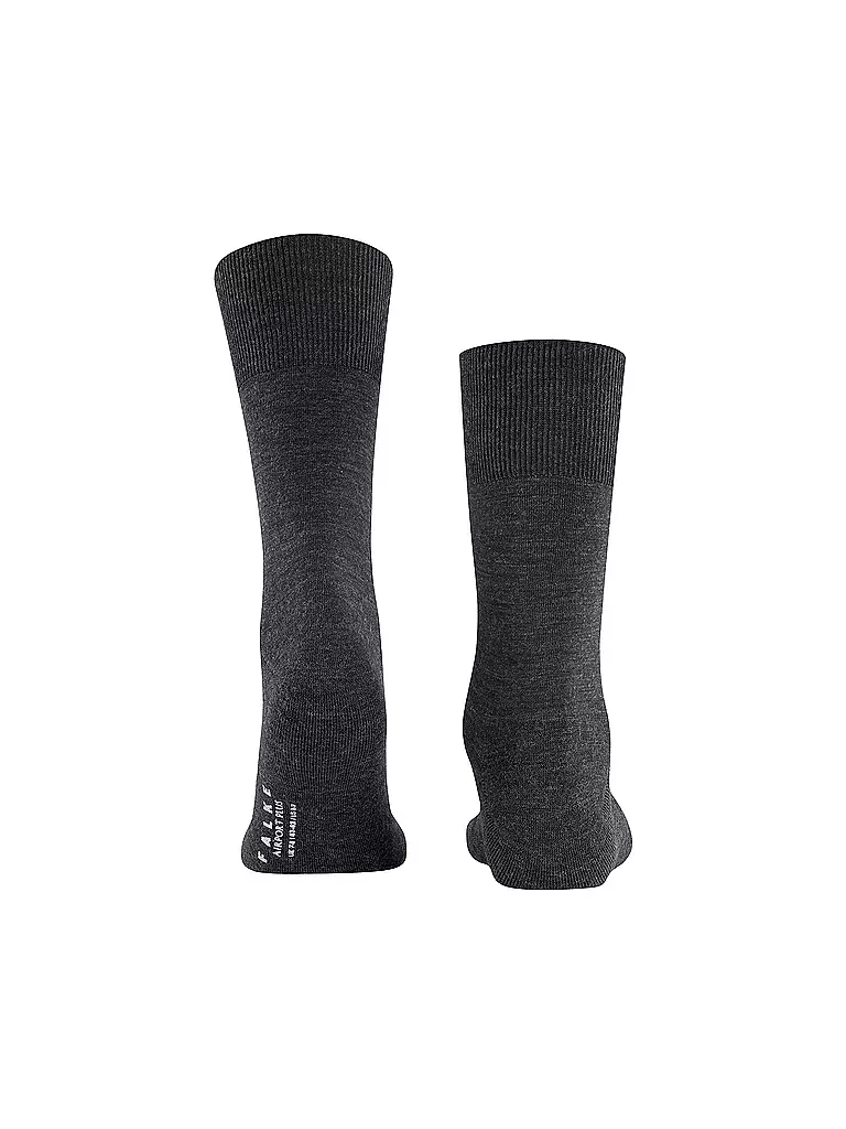 FALKE | Socken AIRPORT PLUS anthracite melange | grau