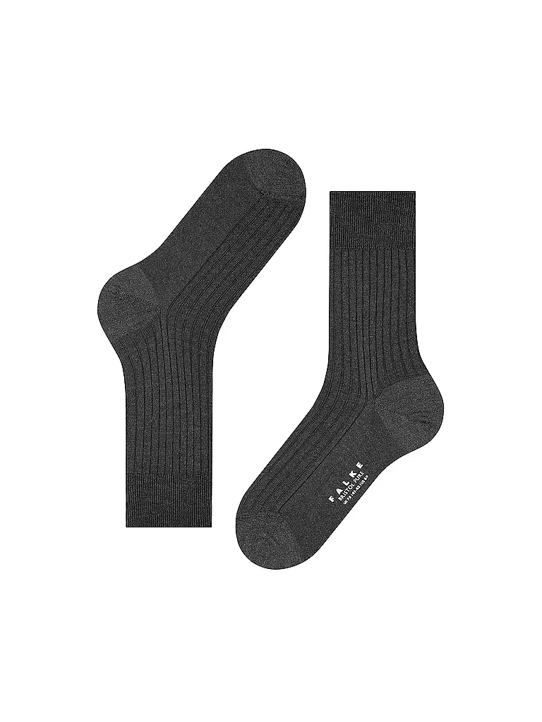 FALKE | Socken BRISTOL PURE anthracite mel. | grau