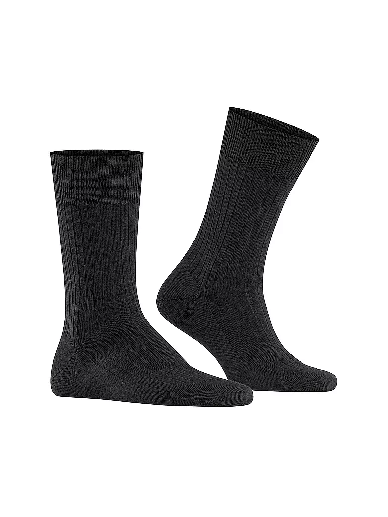 FALKE | Socken BRISTOL PURE black | schwarz