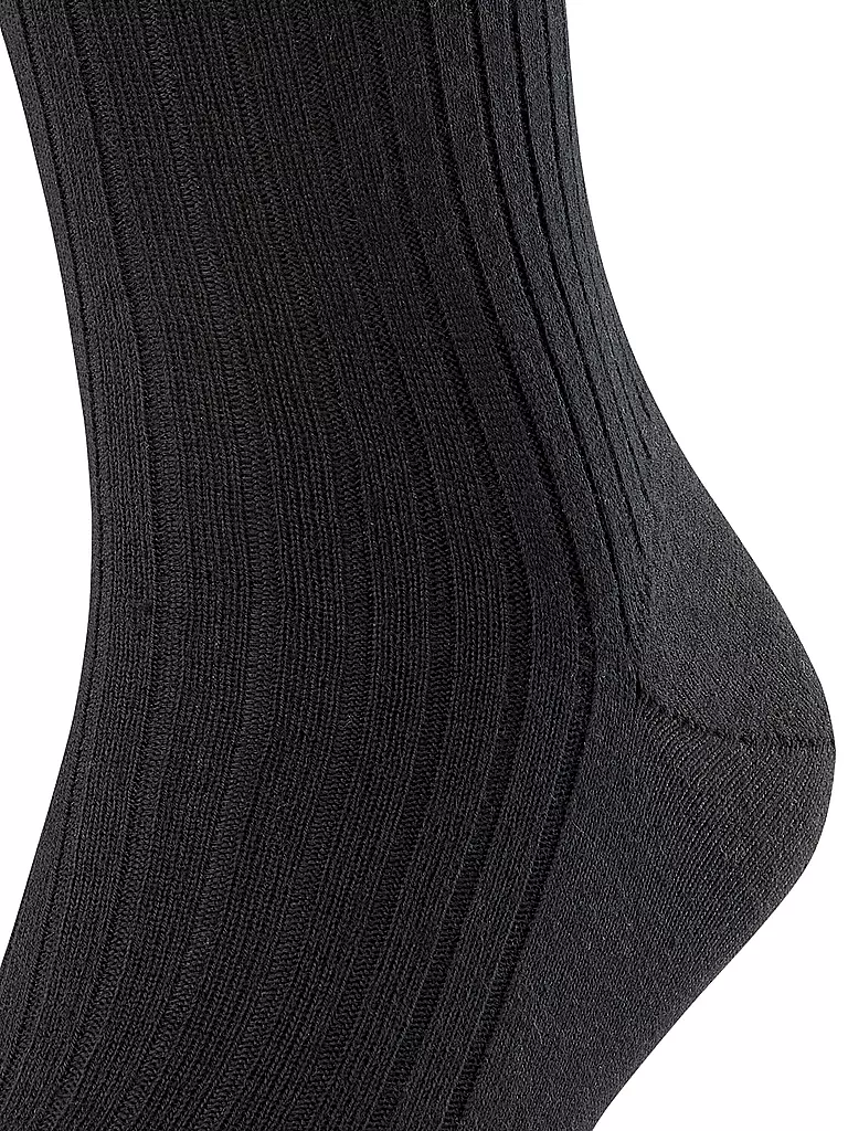 FALKE | Socken BRISTOL PURE black | grau