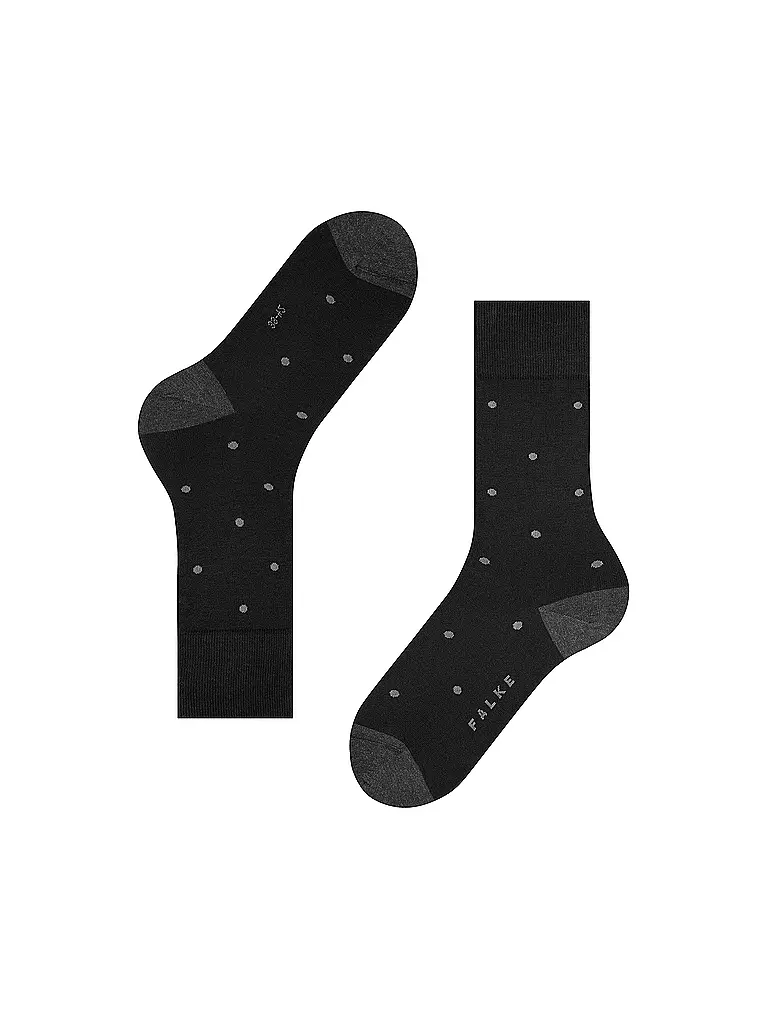 FALKE | Socken Dot anthracite mel. | blau