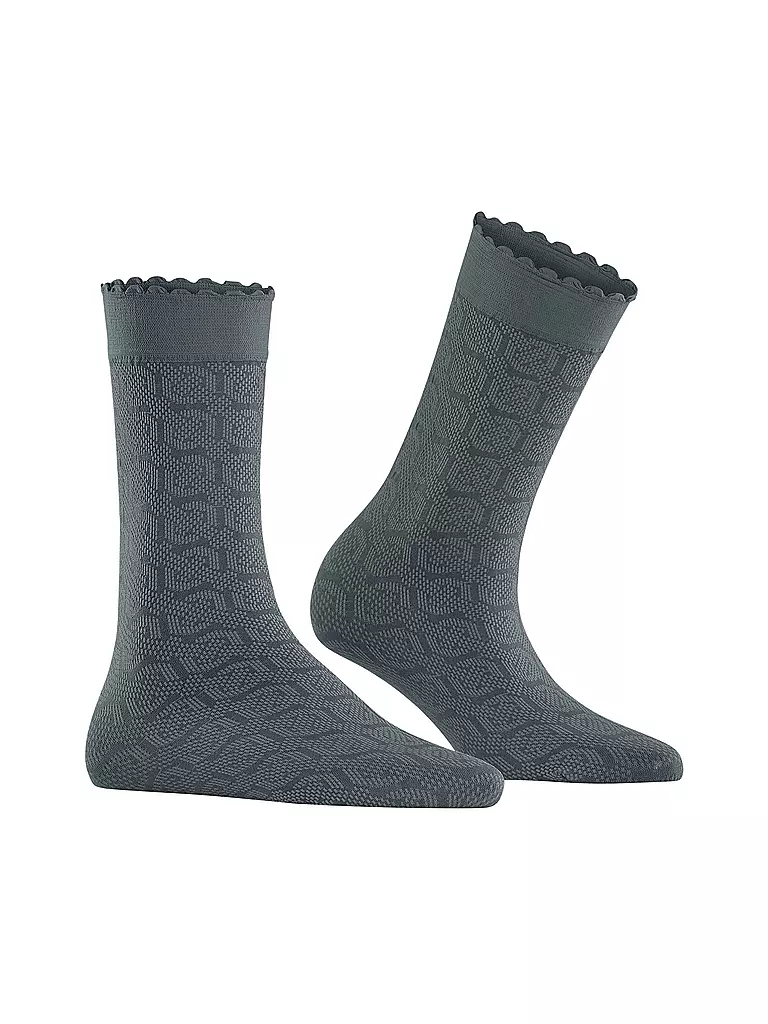 FALKE | Socken HOARDING HONEY flintstone | grau