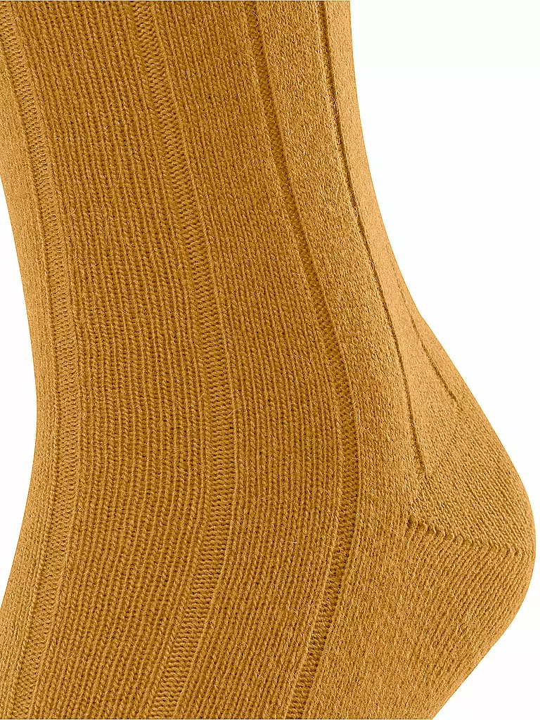 FALKE | Socken LHASA RIB amber | gelb