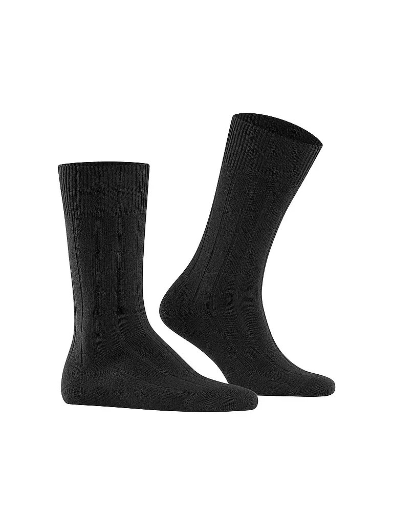 FALKE | Socken LHASA RIB black | hellgrau