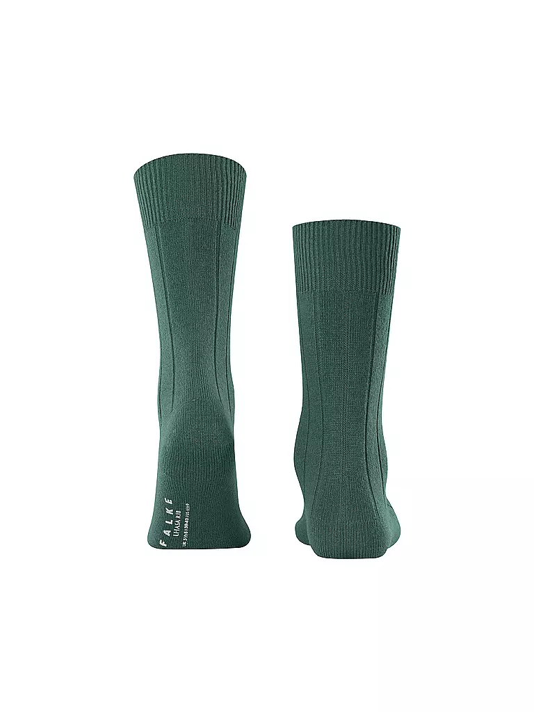 FALKE | Socken LHASA RIB hunter green | hellgrau