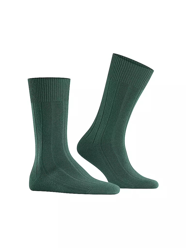 FALKE | Socken LHASA RIB hunter green | hellgrau