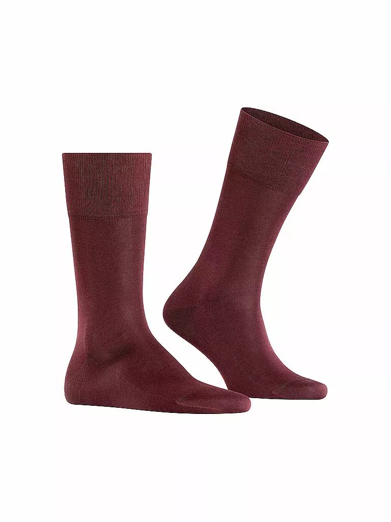 FALKE | Socken TIAGO barolo | dunkelrot