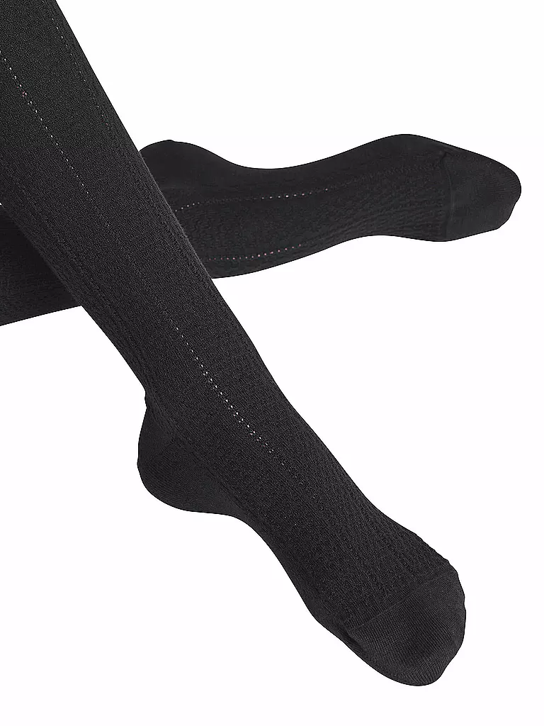 FALKE | Strickstrumpfhose NEEDLEPOINT black | schwarz