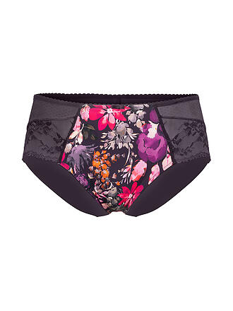 FELINA CONTURELLE | Slip FLORAL NIGHT feige / deep plum