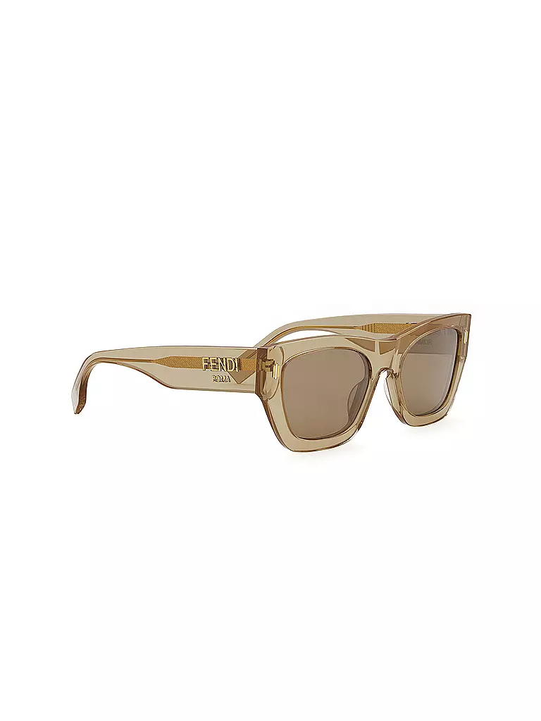 FENDI | FENDI Roma braune eckige Sonnenbrille | beige