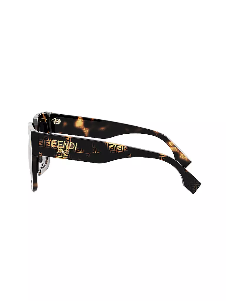 FENDI | FENDI Roma Havana eckige Sonnenbrille | schwarz