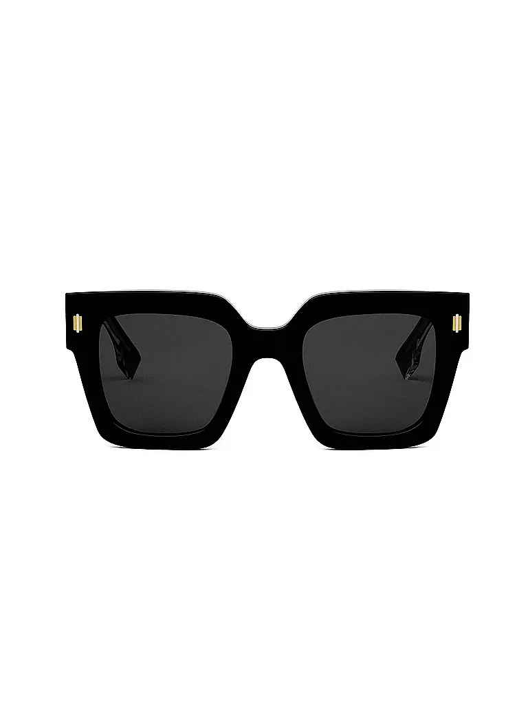 FENDI | FENDI Roma schwarze eckige Sonnenbrille | braun