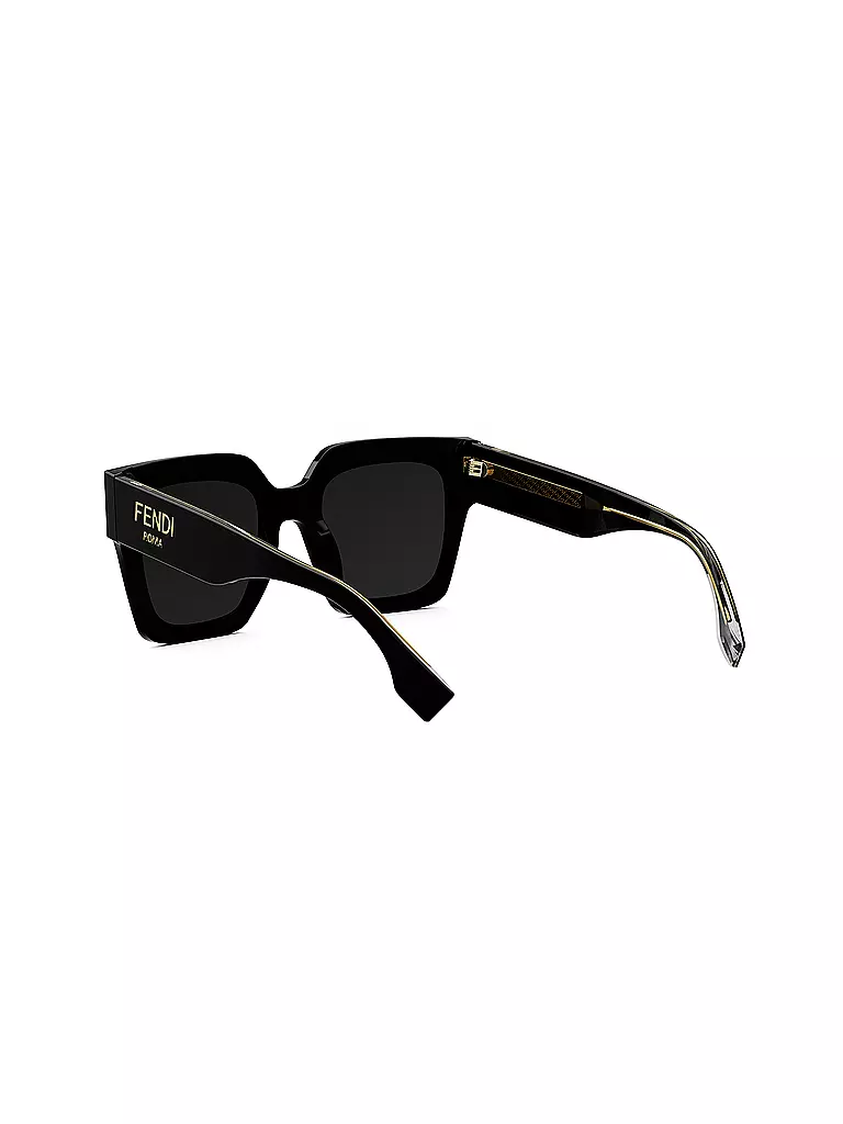 FENDI | FENDI Roma schwarze eckige Sonnenbrille | braun