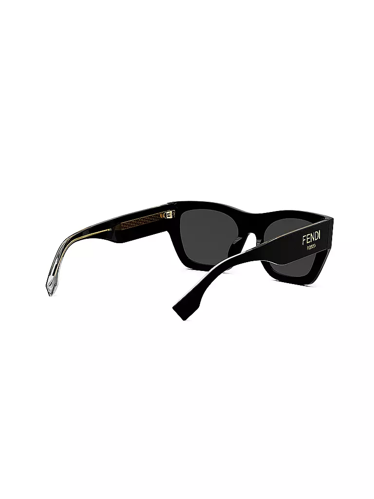 FENDI | FENDI Roma schwarze eckige Sonnenbrille | schwarz