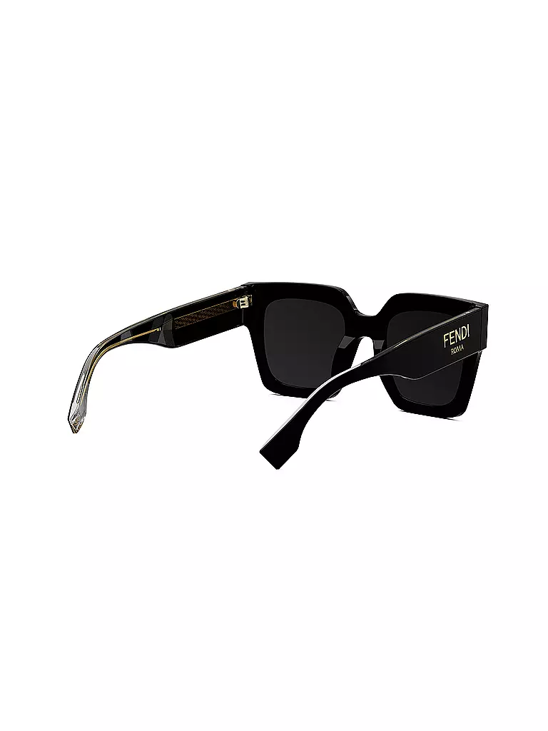 FENDI | FENDI Roma schwarze eckige Sonnenbrille | braun