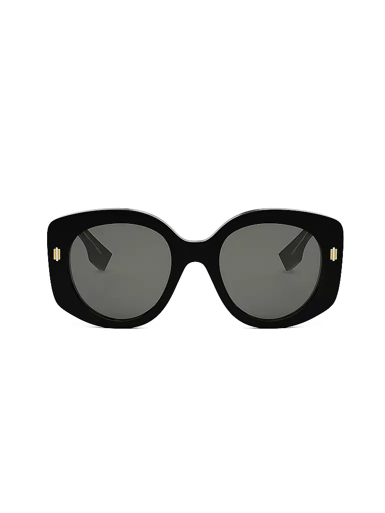 FENDI | FENDI Roma schwarze runde Sonnenbrille | braun