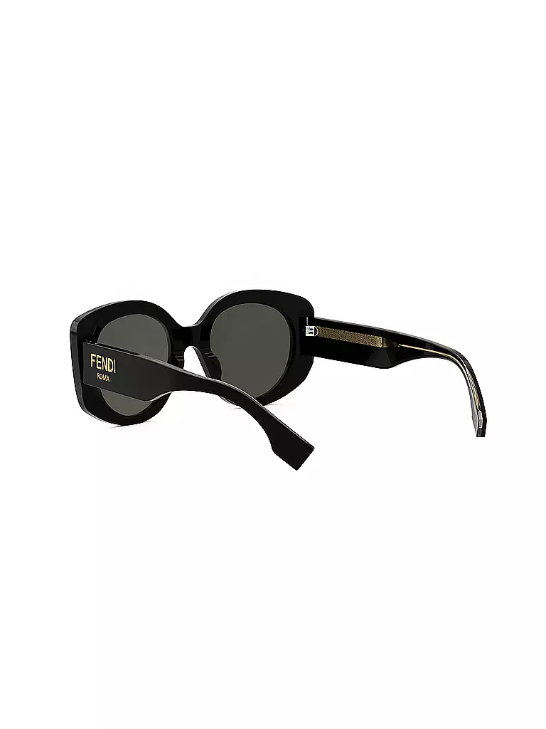 FENDI | FENDI Roma schwarze runde Sonnenbrille | braun