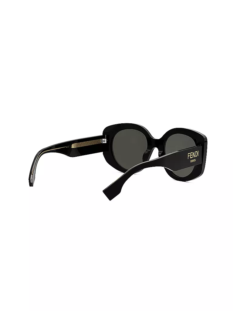 FENDI | FENDI Roma schwarze runde Sonnenbrille | braun