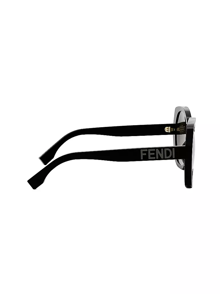 FENDI | Lettering schwarze Butterfly Sonnenbrille | schwarz