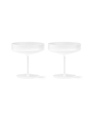 FERM LIVING | Champagnerschalen 2er Set RIPPLE Forest