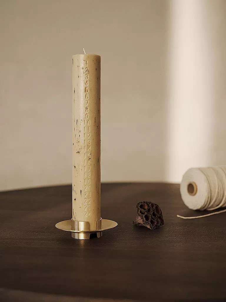 FERM LIVING | Kerzenhalter BLOCK Brass | gold