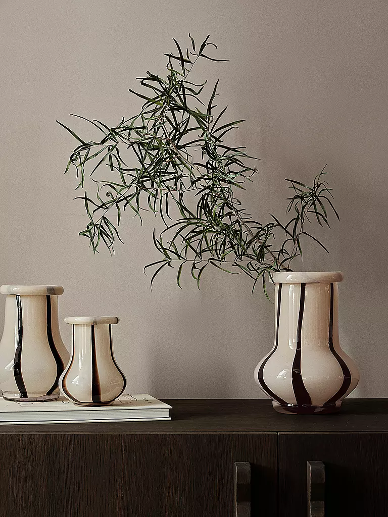 FERM LIVING | Riban Vase 19cm Cream  | creme