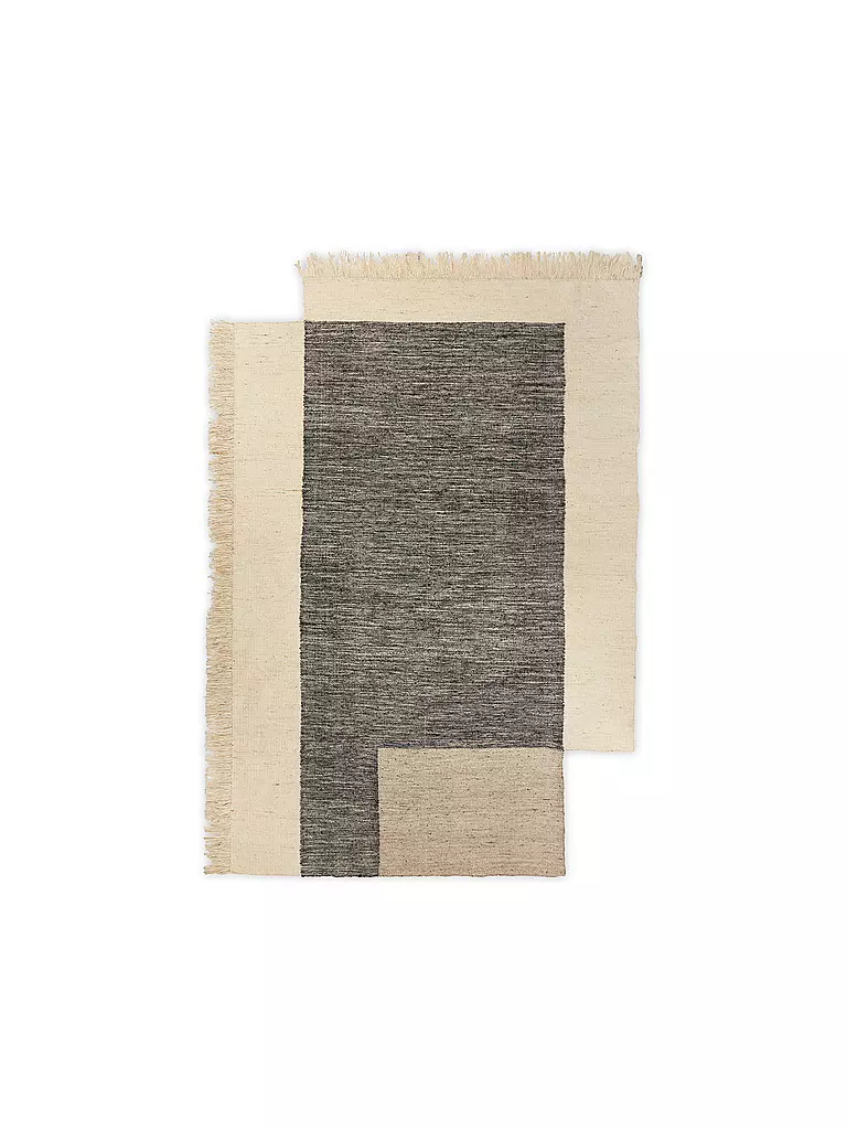 FERM LIVING | Teppich COUNTER RUG 200x300 Charcoal Off-white  | bunt