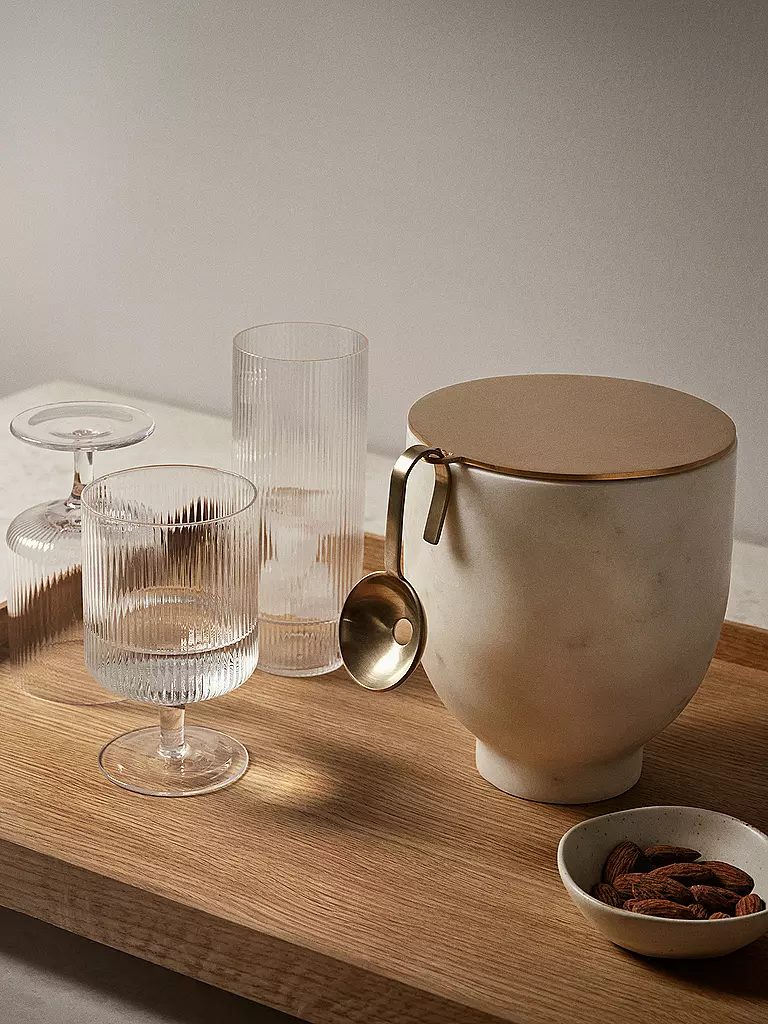 FERM LIVING | Weinglas 2er Set RIPPLE | transparent