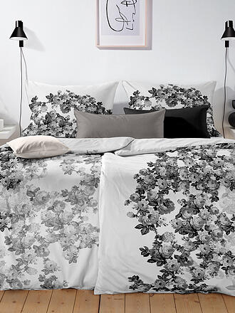 FLEURESSE | Satin Bettwäsche BED ART 70x90cm/140x200cm Silver