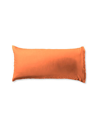 FLEURESSE | Satin Kissenbezug ROYAL UNI 2er 40x80cm Orange 