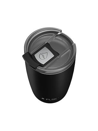 FLSK | Isolierbecher - Thermosbecher CUP Coffee to go-Becher 0,35l Edelstahl Black