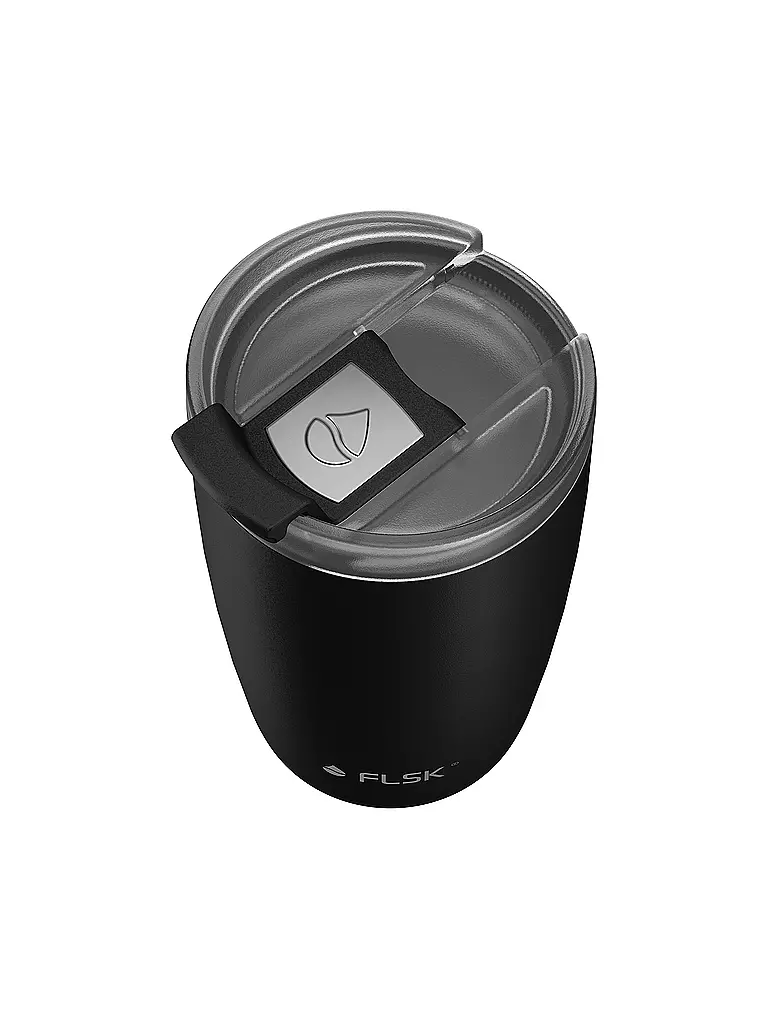 FLSK | Isolierbecher - Thermosbecher CUP Coffee to go-Becher 0,35l Black | dunkelrot