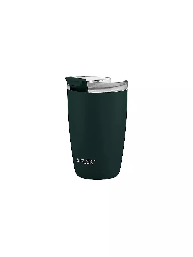 FLSK | Isolierbecher - Thermosbecher CUP Coffee to go-Becher 0,35l Dark Pine | lila