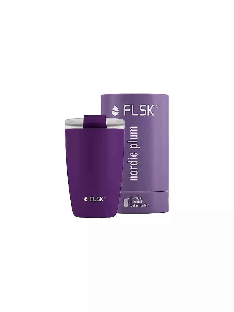 FLSK | Isolierbecher - Thermosbecher CUP Coffee to go-Becher 0,35l Nordic Plum | lila