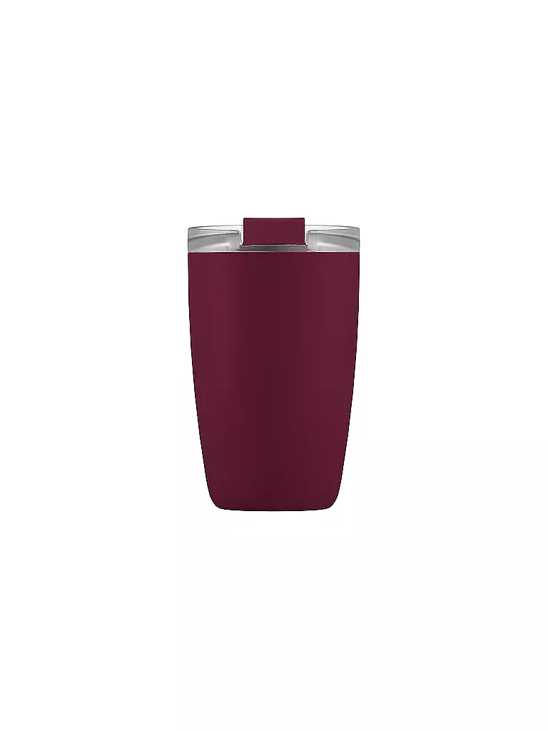 FLSK | Isolierbecher - Thermosbecher CUP Coffee to go-Becher 0,35l Winterberry  | dunkelrot