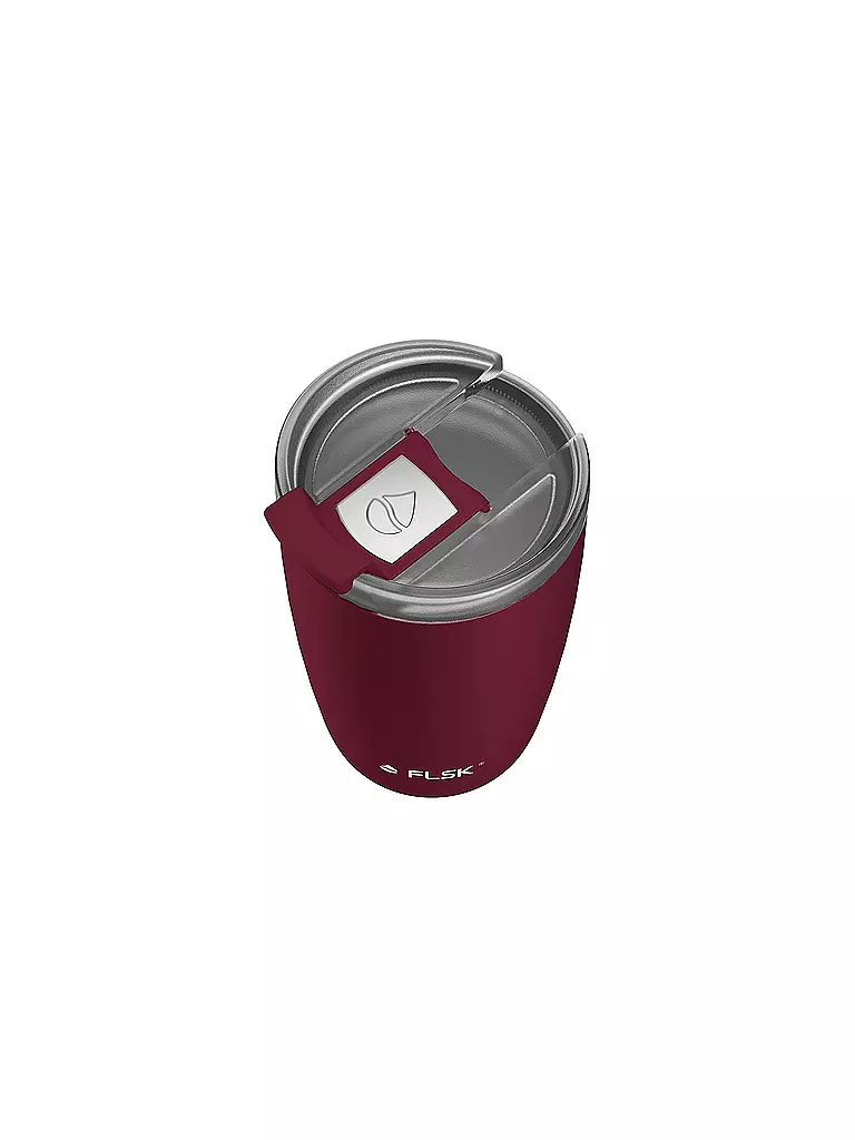 FLSK | Isolierbecher - Thermosbecher CUP Coffee to go-Becher 0,35l Winterberry | dunkelgrün