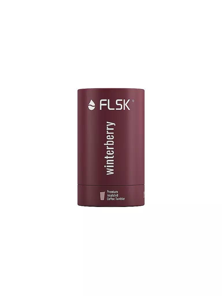 FLSK | Isolierbecher - Thermosbecher CUP Coffee to go-Becher 0,35l Winterberry | dunkelgrün