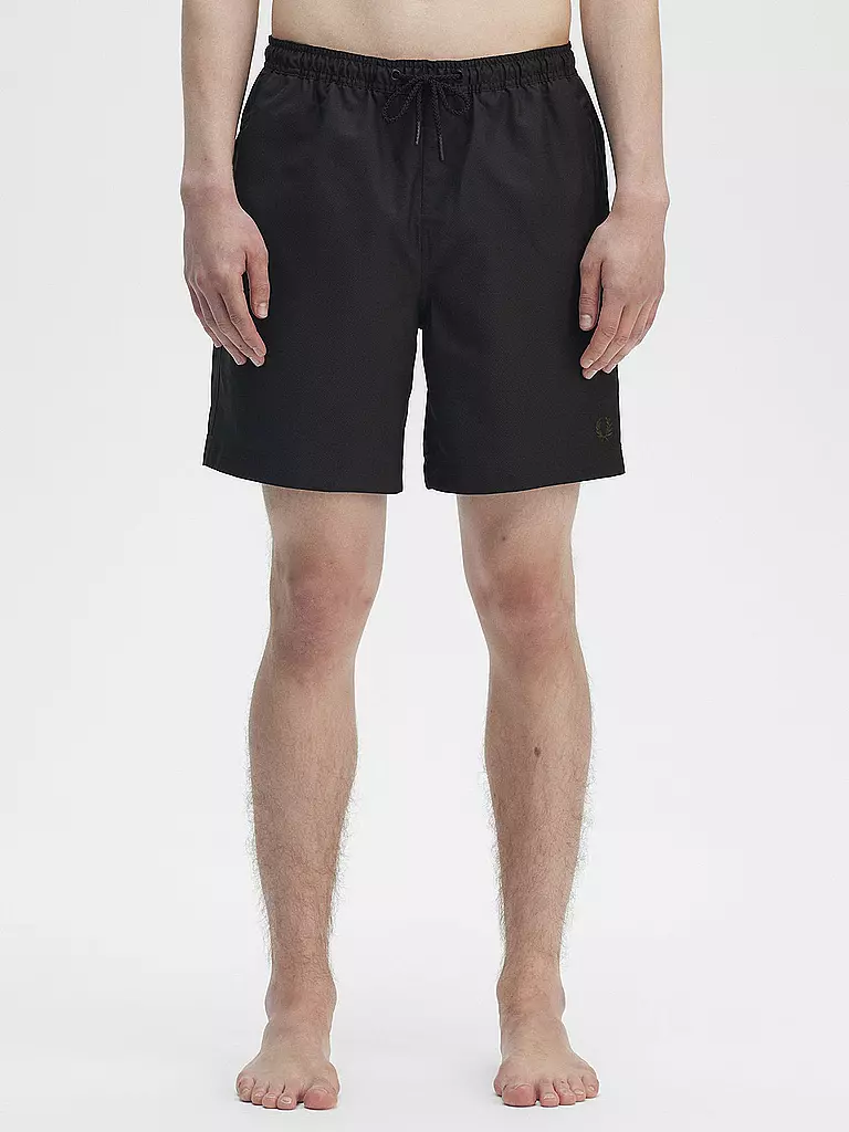 FRED PERRY | Badeshorts | schwarz