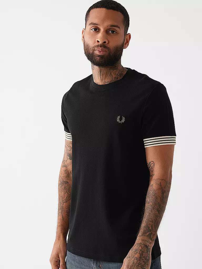 FRED PERRY | T-Shirt | schwarz