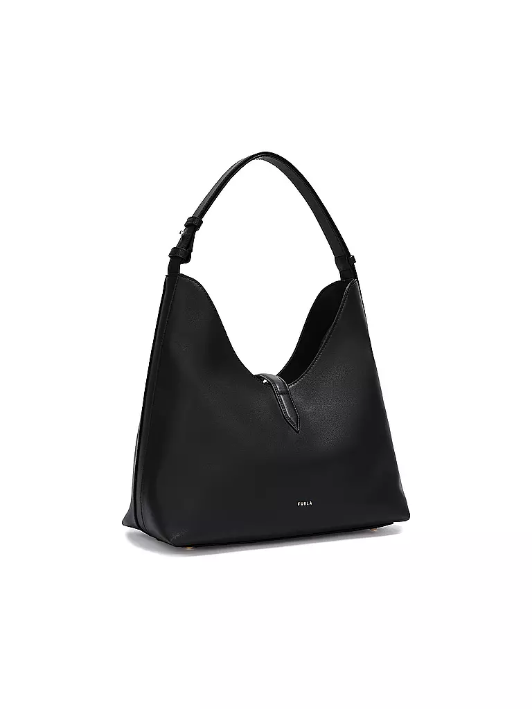 FURLA | Ledertasche - Hobo Bag GOCCIA Medium | schwarz