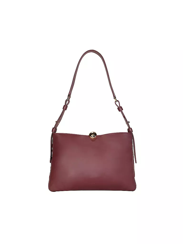 FURLA | Ledertasche - Schultertasche SFERA SOFT Medium | dunkelrot