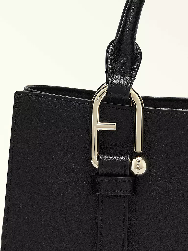 FURLA | Ledertasche - Tote Bag NUVOLA Medium | schwarz