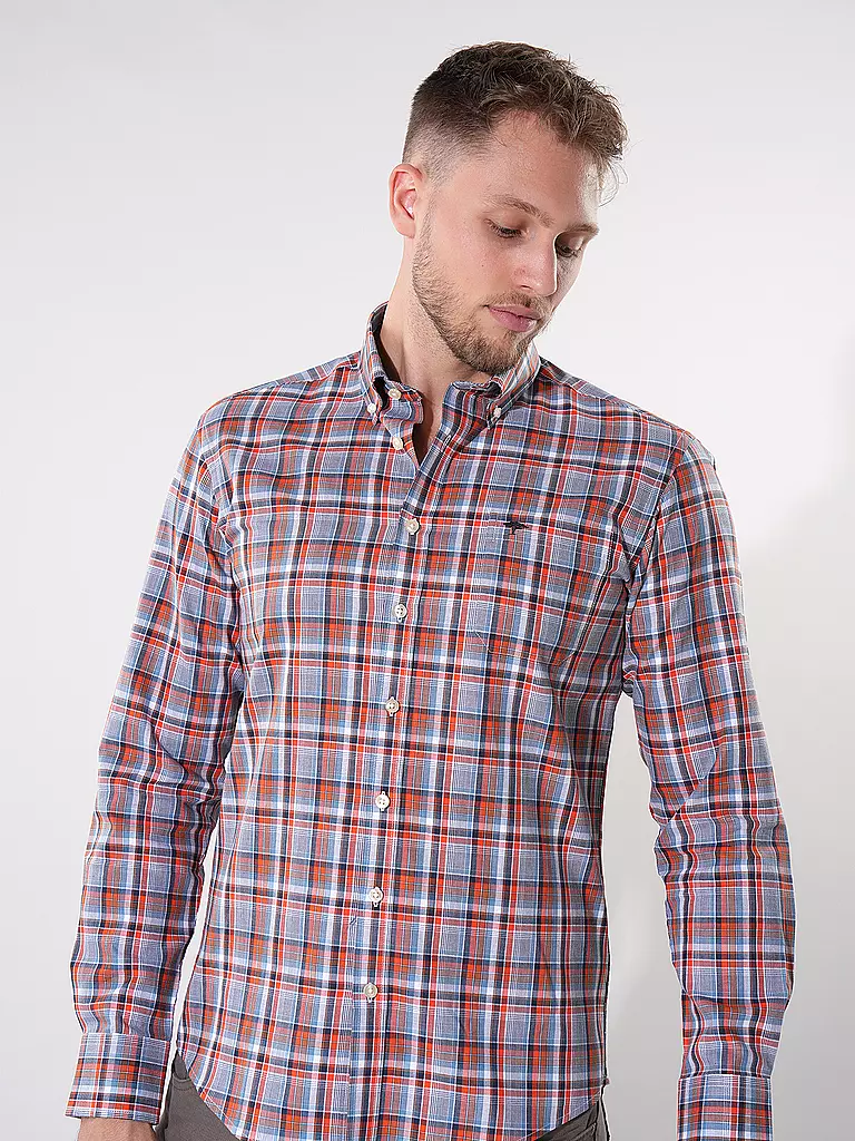 FYNCH HATTON | Hemd Casual Fit | orange