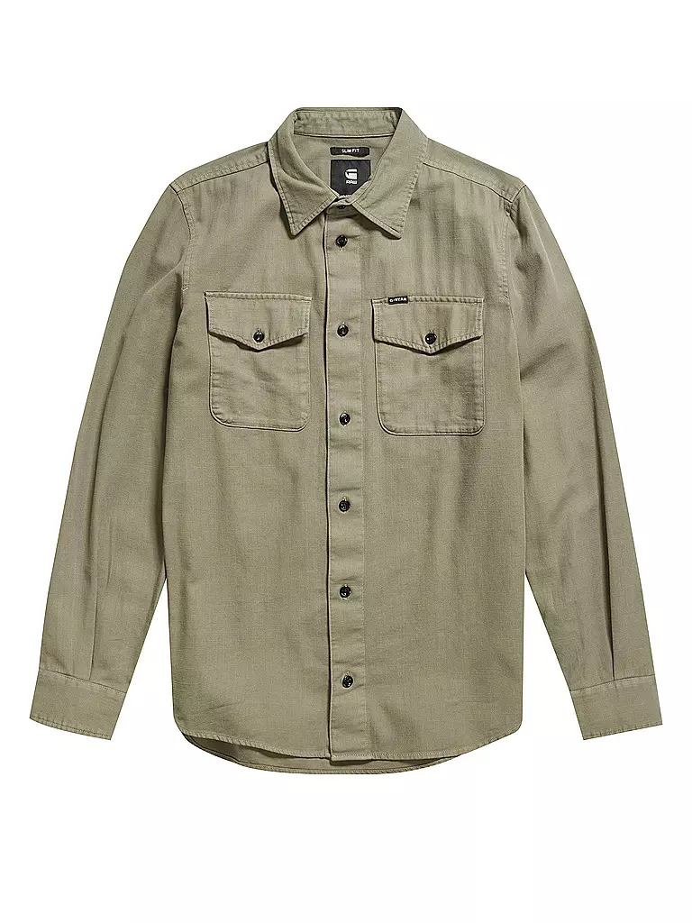 G-STAR RAW | Hemd Slim Fit  | olive