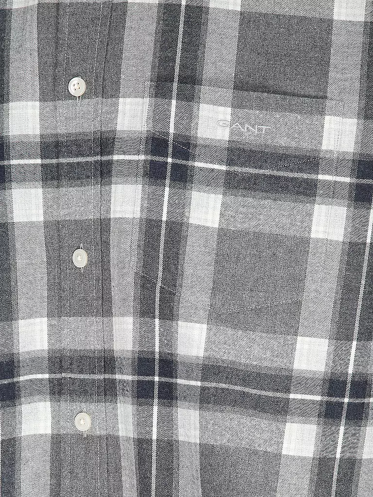 GANT | Flanellhemd Regular Fit  | grau